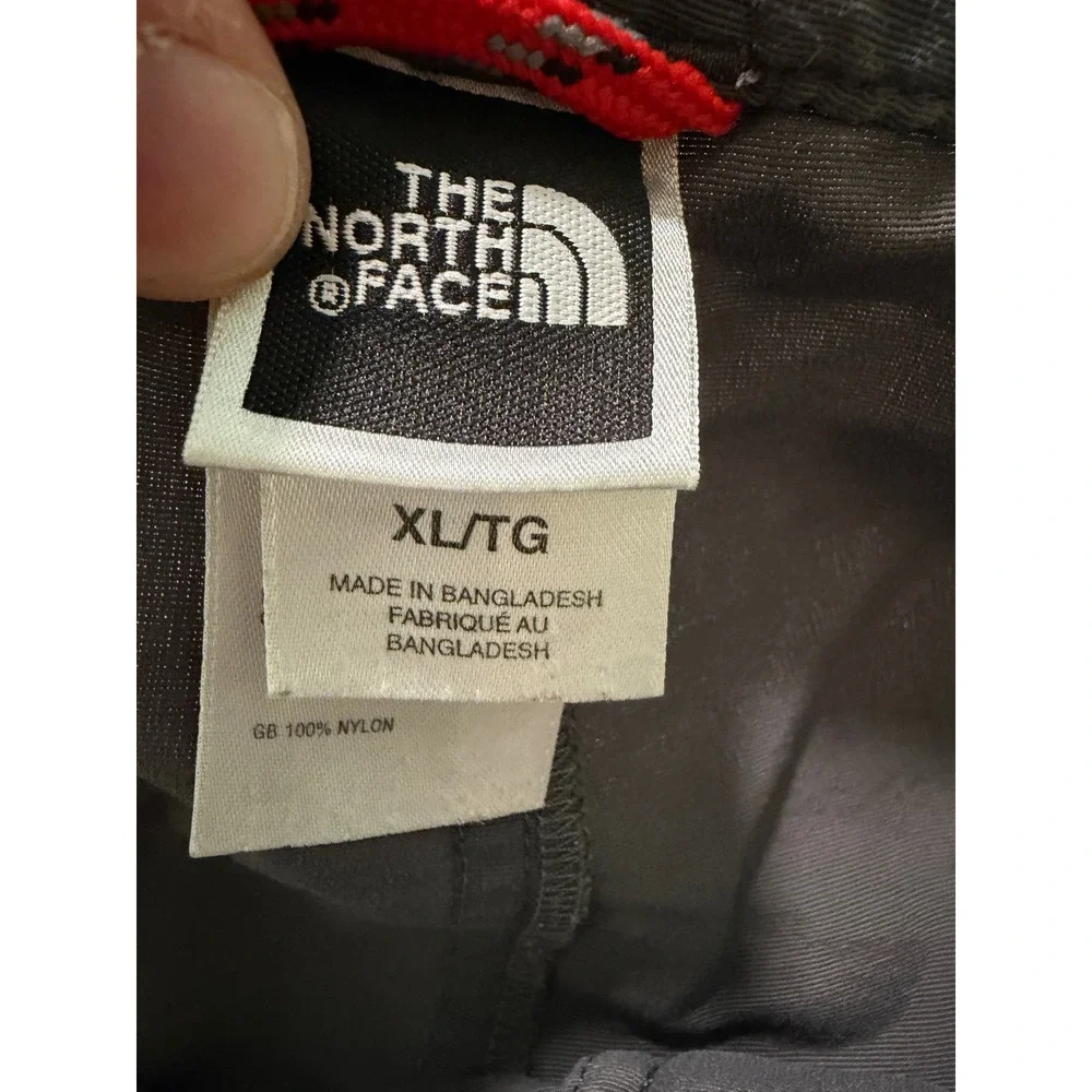 The North Face Mens XL Grey Nylon Belted Cargo Hiking Shorts Charcoal 6 Inseam